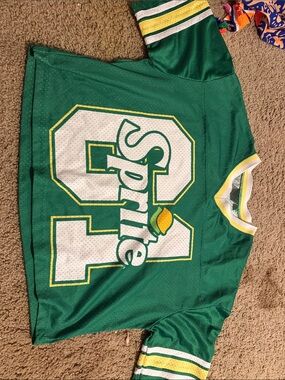 Green 'Sprite' Graphic Jersey Top
